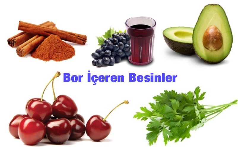 bor içeren besinler