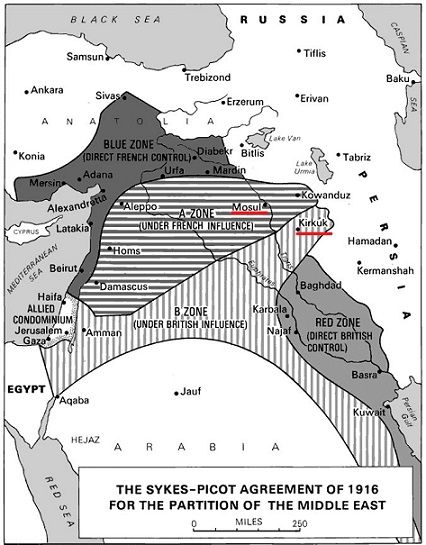 Sykes-Picot Antlaşması ve Musul ile Kerkük